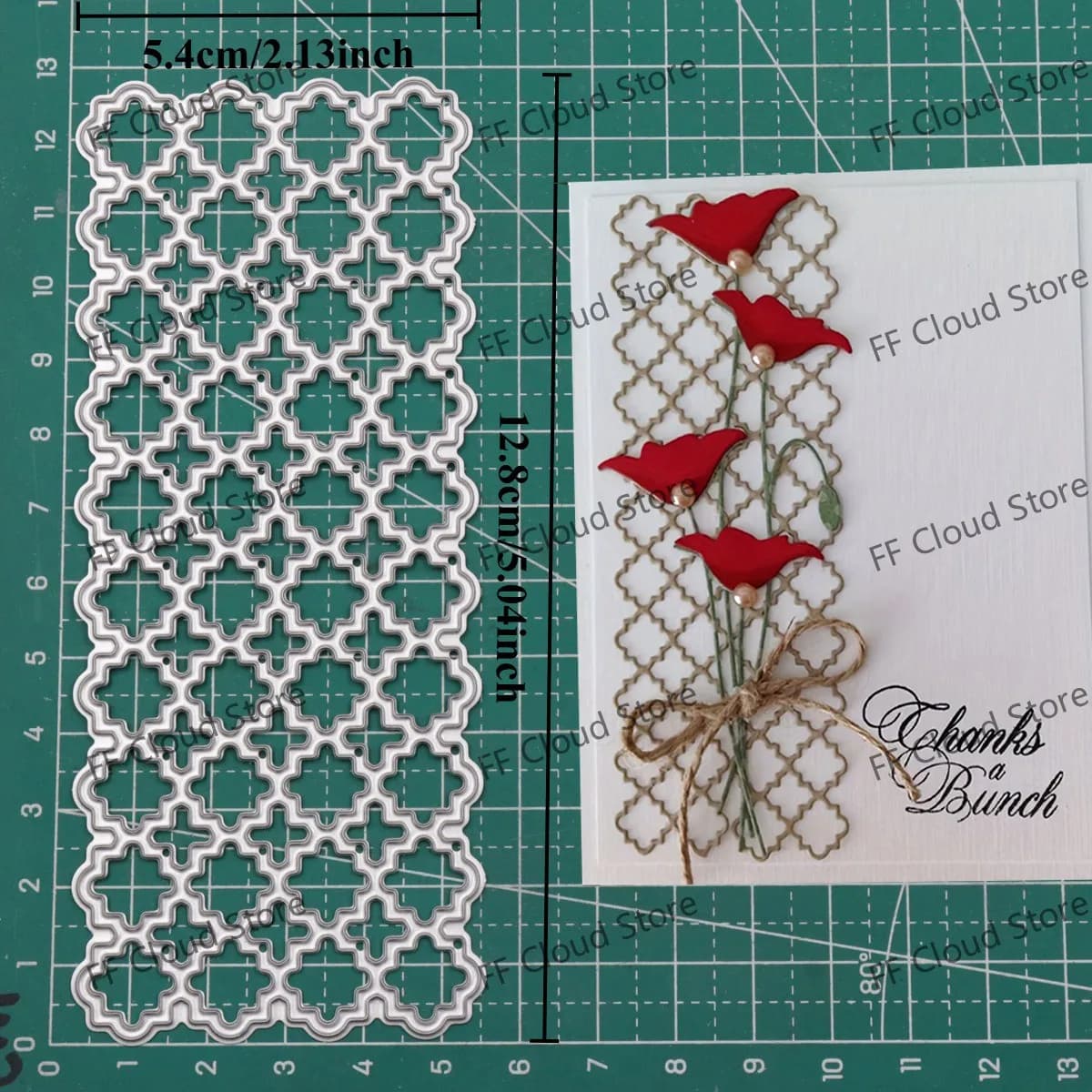 Matrices de découpe de fleurs de fond de grille carrée, pour bricolage, Scrapbooking, fabrication de cartes d'album, décoration artisanale en papier, nouveau