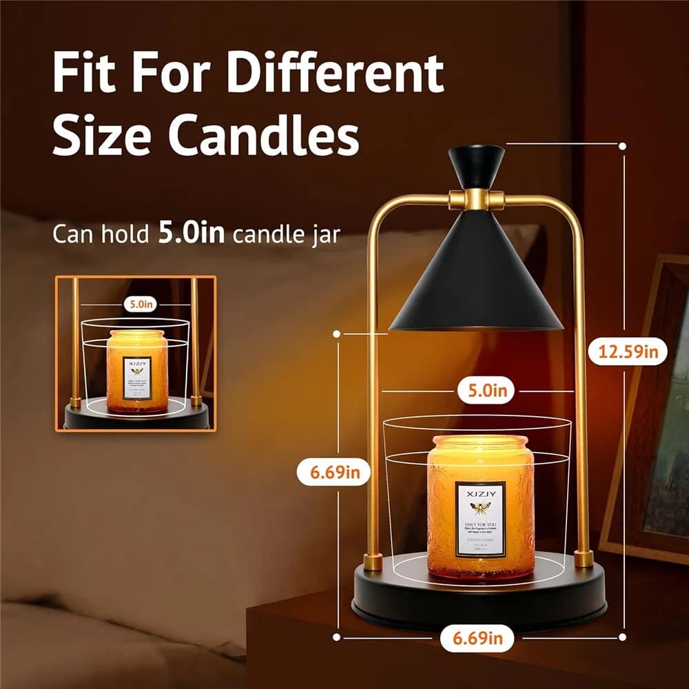 Lampe chauffe-bougie avec minuterie variateur, cadeaux d'anniversaire uniques pour femmes et mamans, cadeaux de réchauffement de maison, nouvel décor de pièce de maison, chauffe-cire fondue