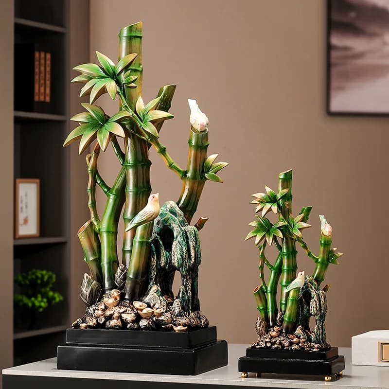Décoration de la Maison Alberoise en Bambou, Écran de Salon, Meuble TV, Bureau