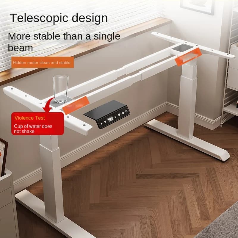 Pieds de table de levage électriques intelligents, moteur unique, double faisceau, bureau d'ordinateur, table d'étude, accessoires de support de jambe