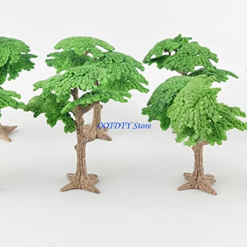 Arbres artificiels miniatures 367A, paysage vert, arbre modèle, Mini Dioramas