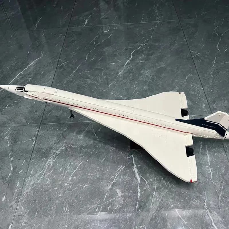 Nouvelles icônes Concorde Airbus célèbre supersonique Commercial passager avion modèle blocs de construction jouets pour enfants cadeaux