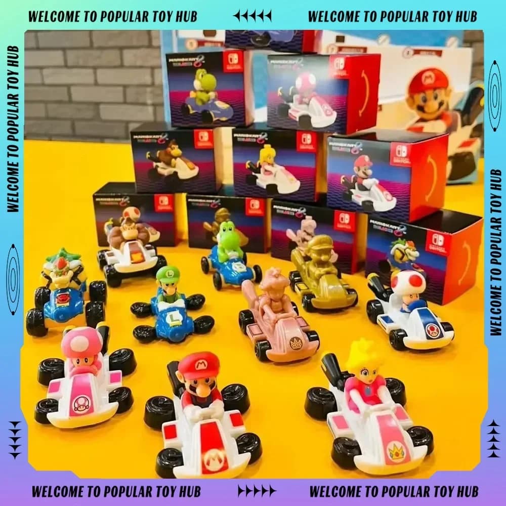 En stock, figurines de la série McDonald Mario Kart, Happy Meal, jouets de collection, figurines, poupées, décoration personnalisée, jouets pour enfants, cadeaux