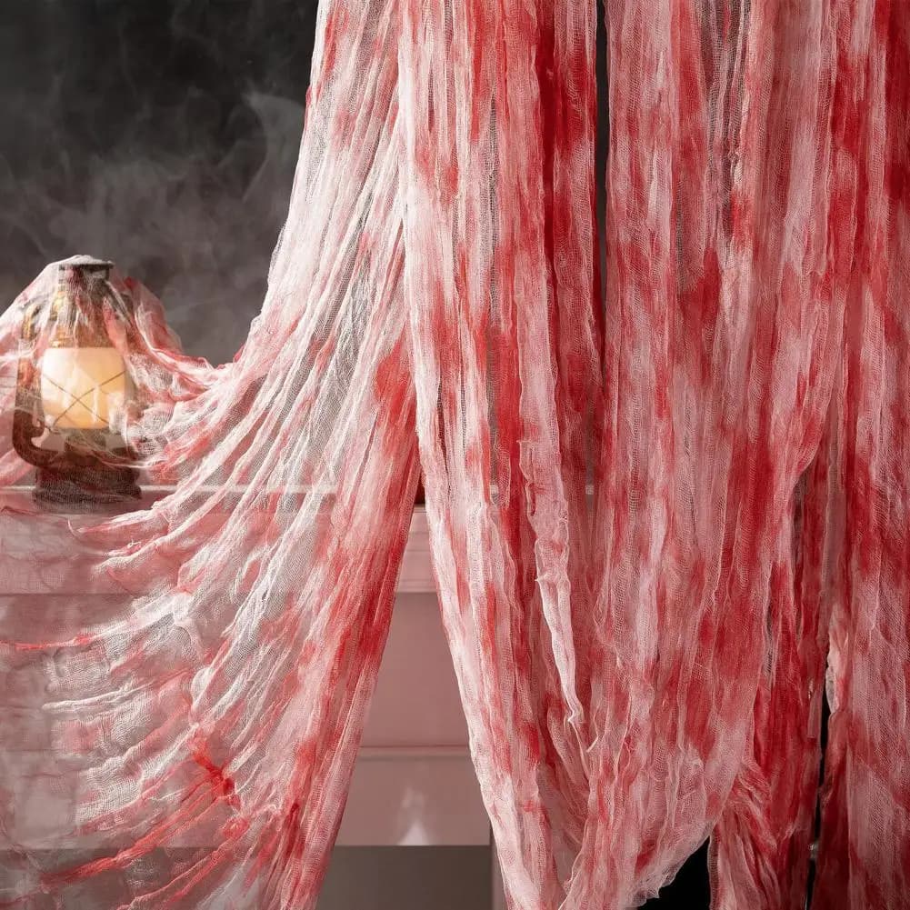 Tissu de décoration d'horreur pour Halloween