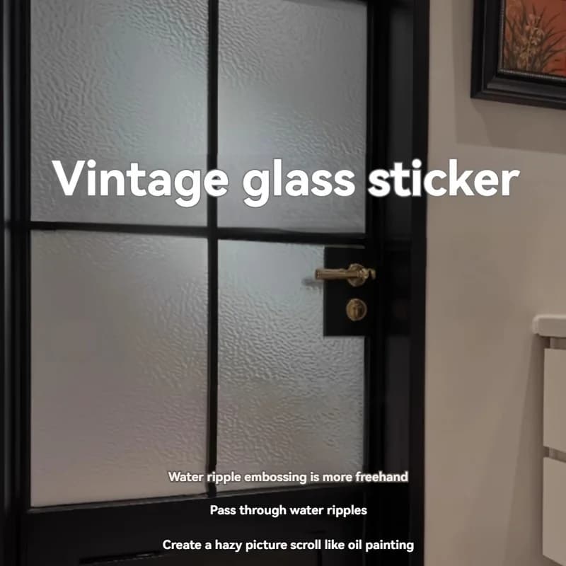 1 Rouleau de Film Adhésif pour Fenêtre, Design Moderne, Film PVC Statique pour la Décoration de la Maison, du Bureau, de la Chambre et du Salon