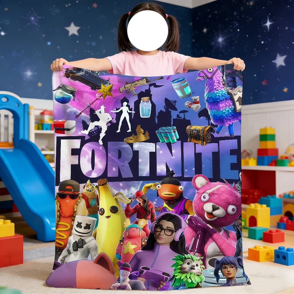 Couverture Game Cool F-Fortnite, couverture douce pour pique-nique, lit, canapé, maison, chambre à coucher, confortable, chaude et confortable