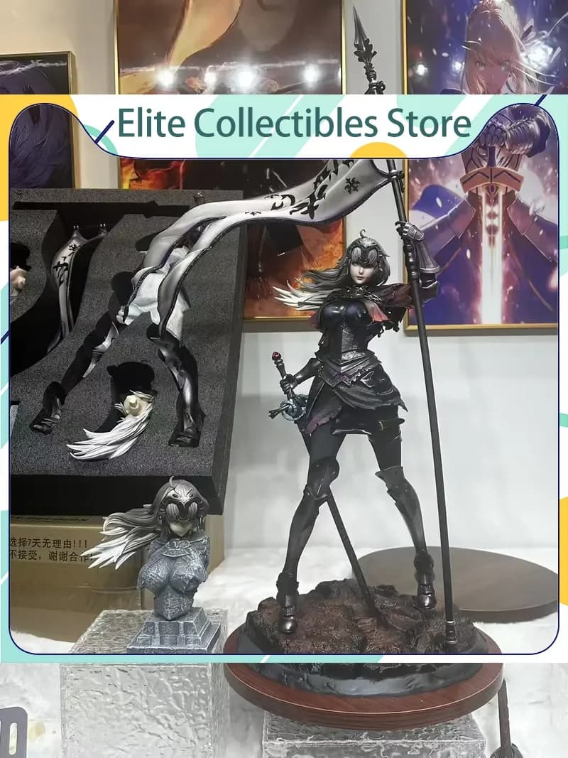 Figurine d'action de collection 65cm/25.5in Raven X Lost FGO Jeanne D'Arc Alter Ruler Fate Battle Damage