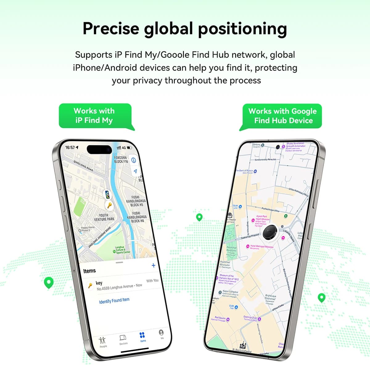 HOCO E101 Airtags pour système IOS et Google Android téléphone portable dispositif Anti-perte localisateur personnel pour enfants voiture animaux de compagnie traqueurs