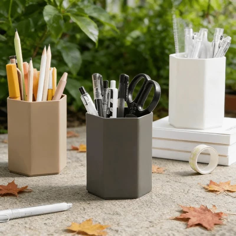 Porte-stylo de bureau – Simple et Durable, adapté au bureau à domicile, au dortoir, au rangement des fournitures d'apprentissage et au rangement du bureau