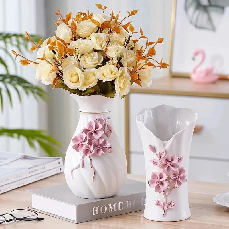 Vase à fleurs en céramique 3D