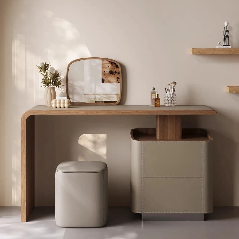 Coiffeuse en bois moderne Design femmes vanité chambre coiffeuses bureaux d'ordinateur Muebles Para Maquillaje meubles de maison