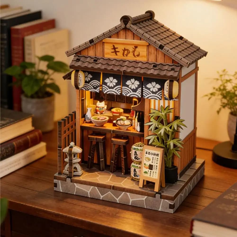 Modèle de construction en bois 3D à assembler soi-même, décoration de bureau créative, thème librairie, cadeau de haute qualité pour la maison