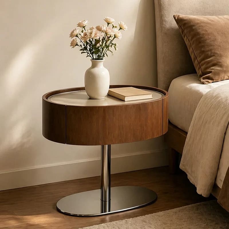 Table de chevet avec tiroirs pour chambre à coucher