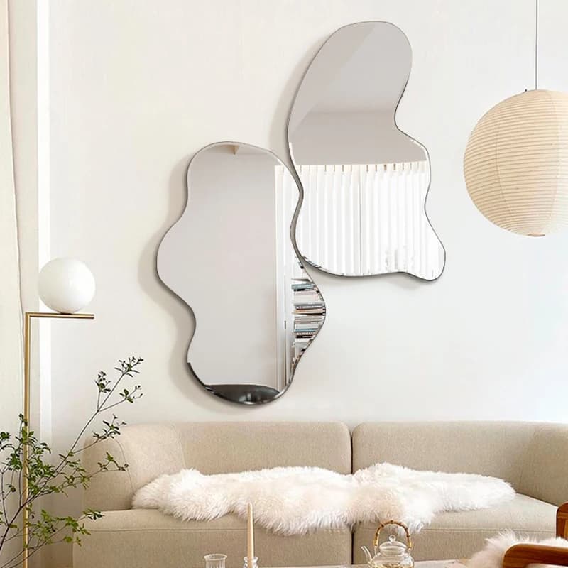 Miroir de maquillage nordique ornement irrégulier dortoir esthétique Design Cool créatif Espelho Grande Para Quarto meubles de maison