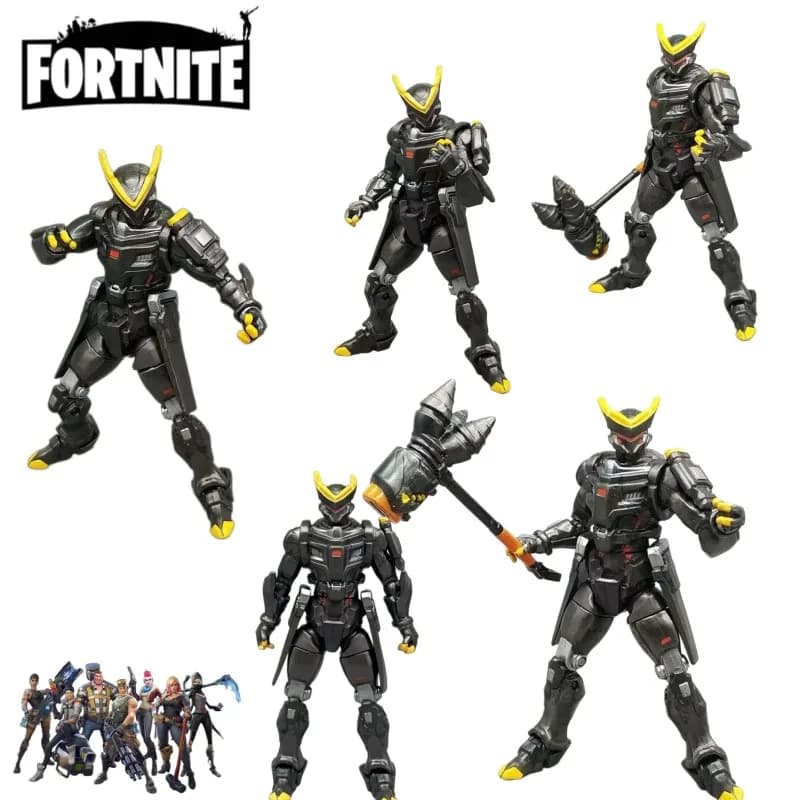 Figurine de personnage de dessin animé Fortnite avec articulations mobiles, modèle de robot mécanique, décoration de bureau, jouet de collection