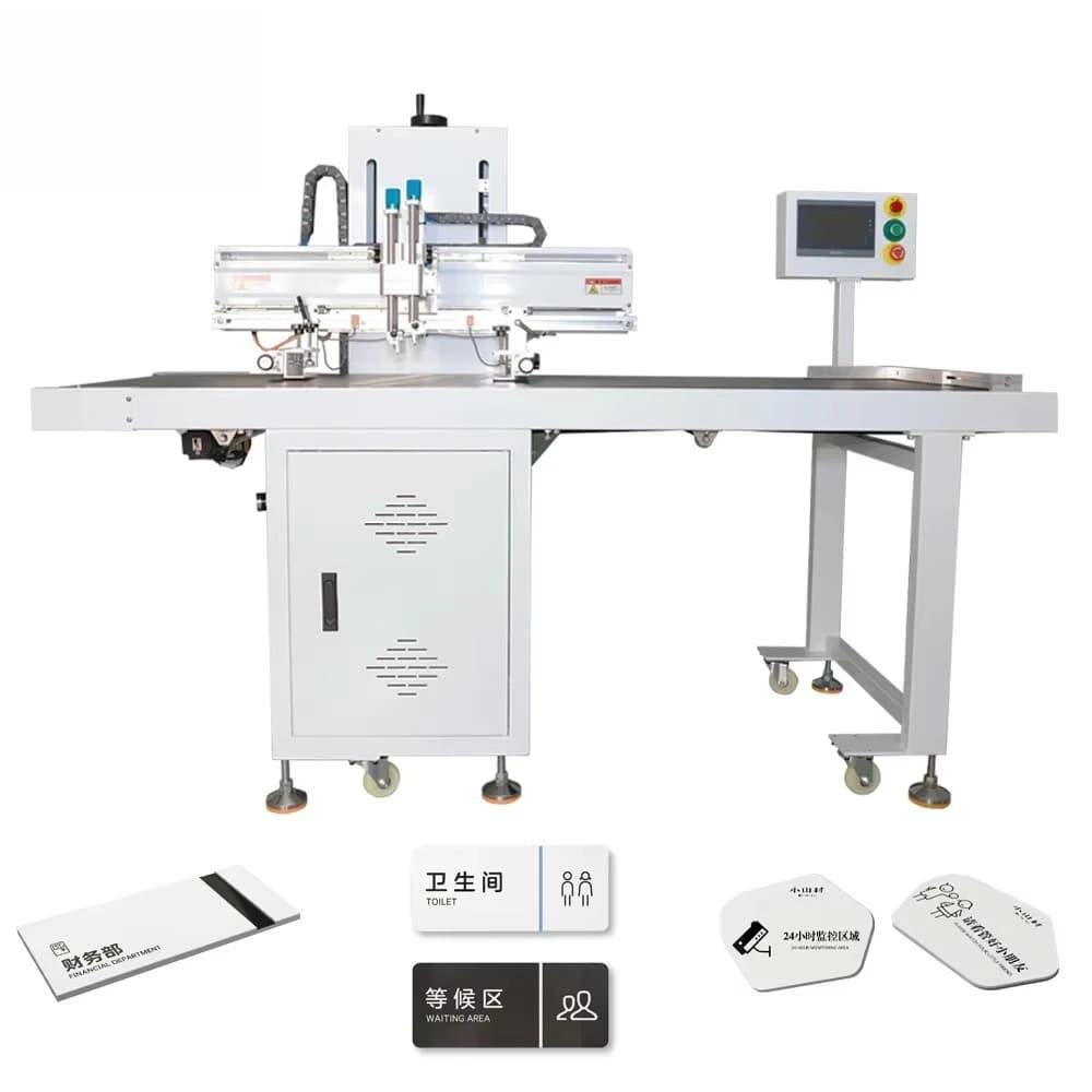 Machine d'impression sérigraphique 30x50cm avec système à courroie
