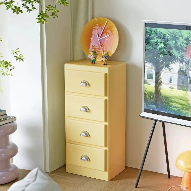 Meuble de rangement coloré et élégant pour le divertissement, meuble de salon haut pour la maison