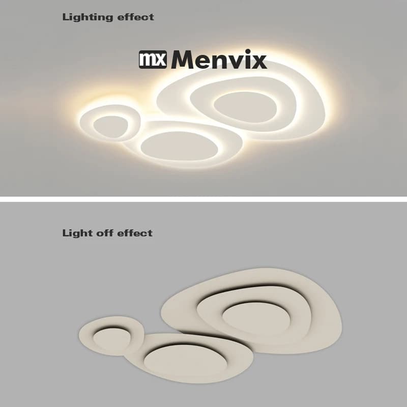 Lampe de plafond pour salon, chambre à coucher, salle à manger, luminaires d'intérieur, blanc laiteux, luminaire LED pour la décoration de la maison