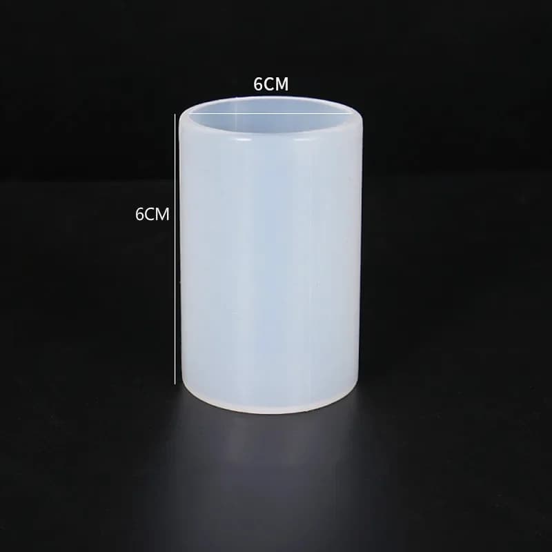 Moule à bougie cylindrique en silicone spécial, moules pour résine, moule aromatique, fournitures de bricolage, vente en gros, forme faite à la main, ci-après