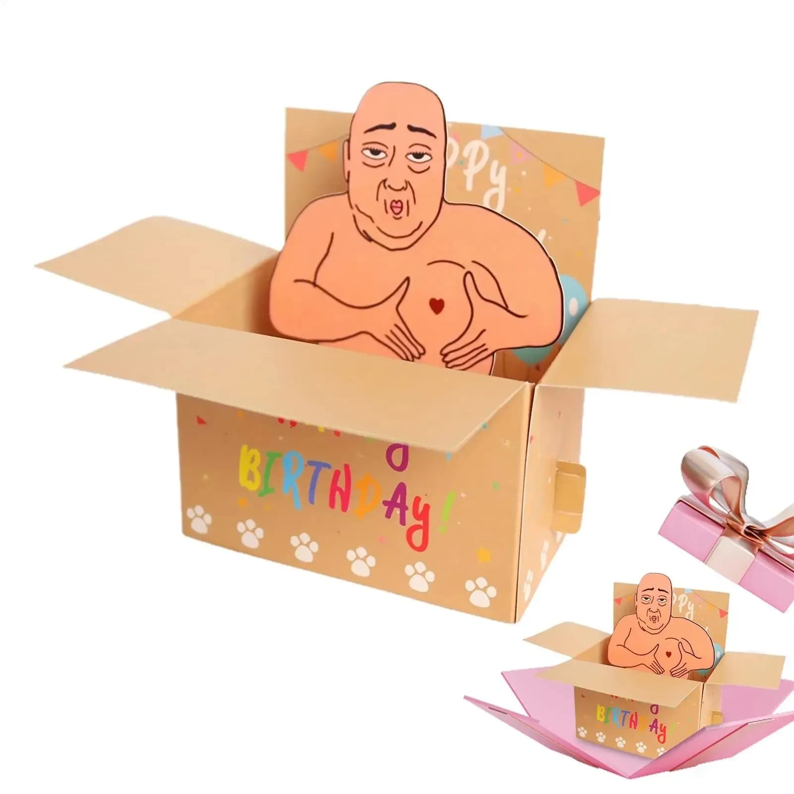 Carte d'anniversaire joyeux anniversaire pour femmes, Note de célébration 3D, Message de bénédiction créatif pour voyage, réunions de famille, amis