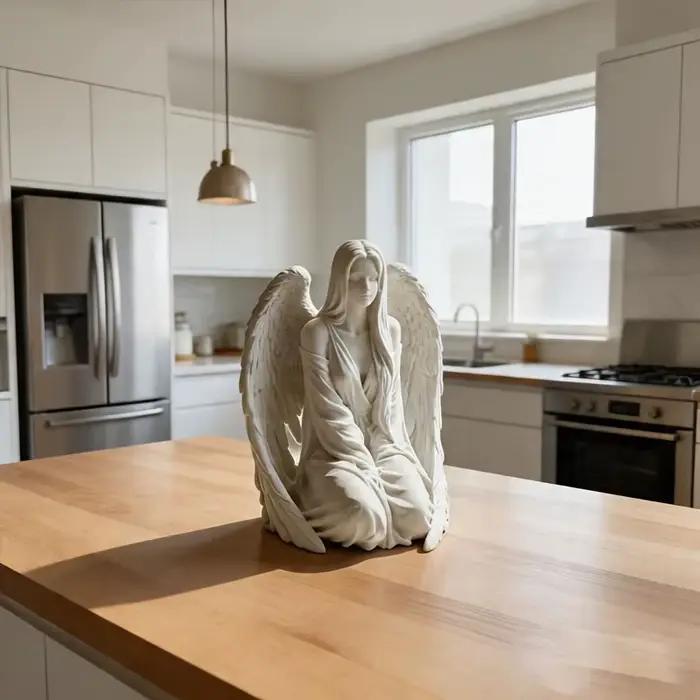 1 pièce : Statue décorative élégante et magnifique avec des ailes, sculpture minimaliste moderne, id