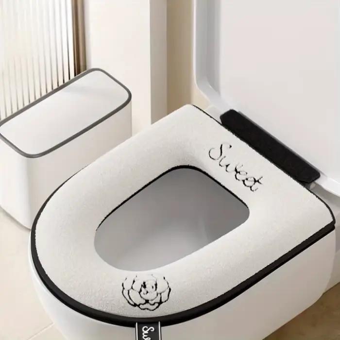 Coussin de siège de toilette domestique universel, adapté à toutes les saisons, avec housse de couss