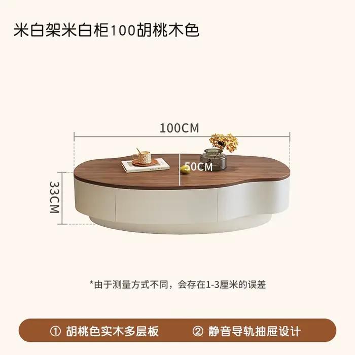 Table Basse minimaliste moderne européenne classique ovale Table Basse tendance Table De beauté élég