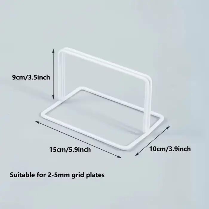 Présentoir à grille moderne en métal avec Base, support de rangement, cadre de grille, support de ca