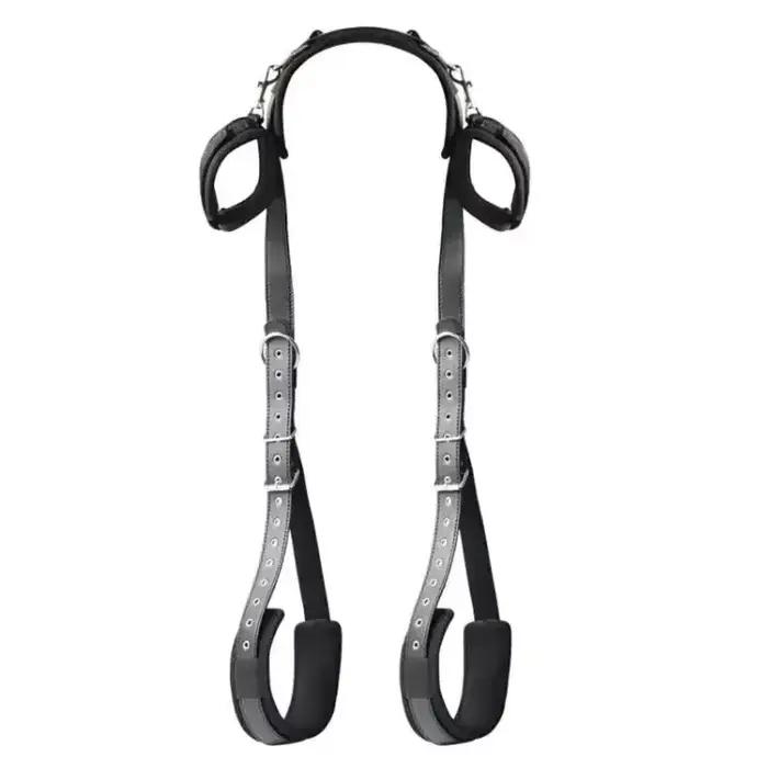 Menottes sexuelles BDSM, contraintes, jambes ouvertes, chevilles, harnais de Bondage SM, sangles de