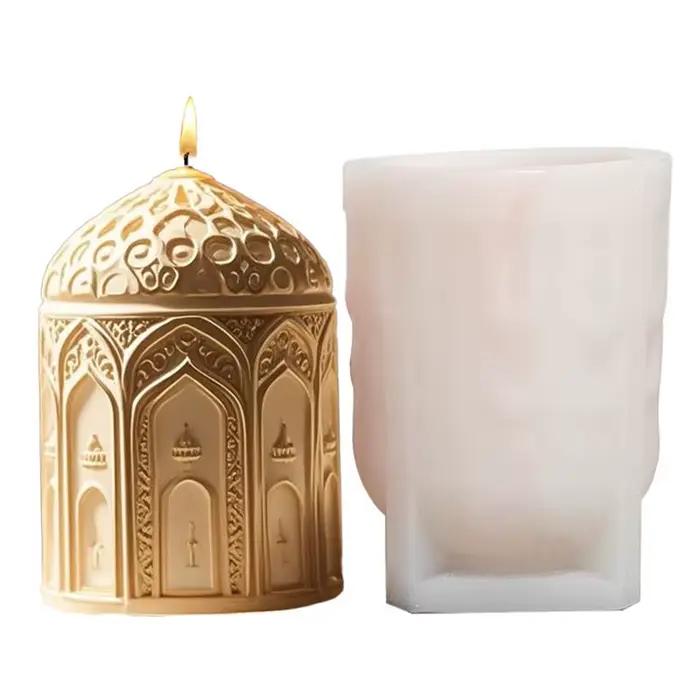 Moule en silicone pour bougie architecturale halal, adapté à la décoration de la maison et à la fabr