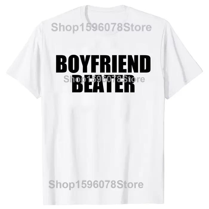 Boyfriend batteur drôle petite amie 100% coton T-shirts hommes femmes mode t-shirt style décontracté