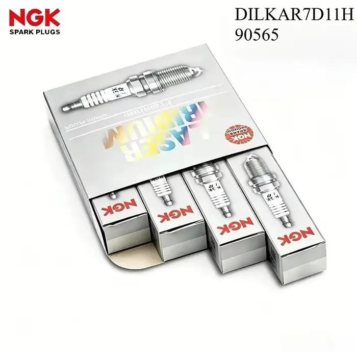 Bougie d'allumage Premium NGK 90565 DILKAR7D11H (4 pièces) pour véhicules 2016+ – Démarrage rapide b