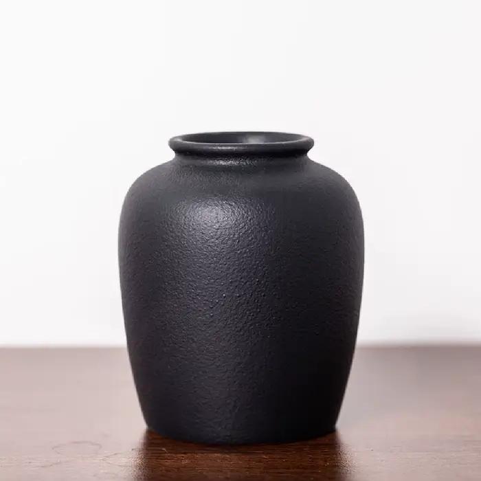 Petit vase en céramique pour plantes à fleurs, 256 vases pour étagère de table moderne, décor de mai