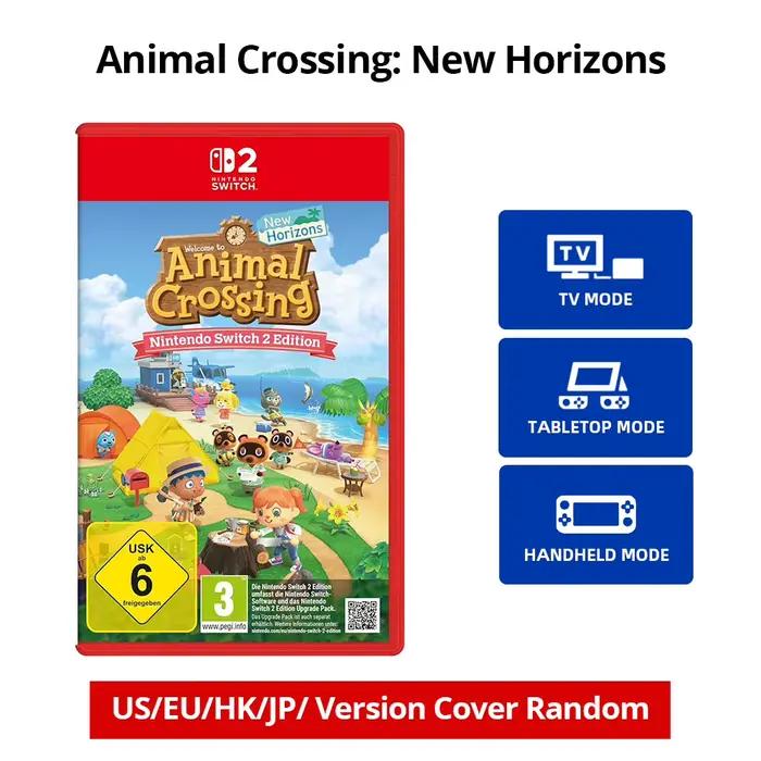 Jeu Nintendo Switch 2 - Animal Crossing ™ New Horizons - Cartouche physique de jeu pour Switch 2