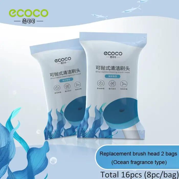 ECOCO – nettoyeur de brosse de toilette jetable, tête de brosse de toilette de remplacement, outil d
