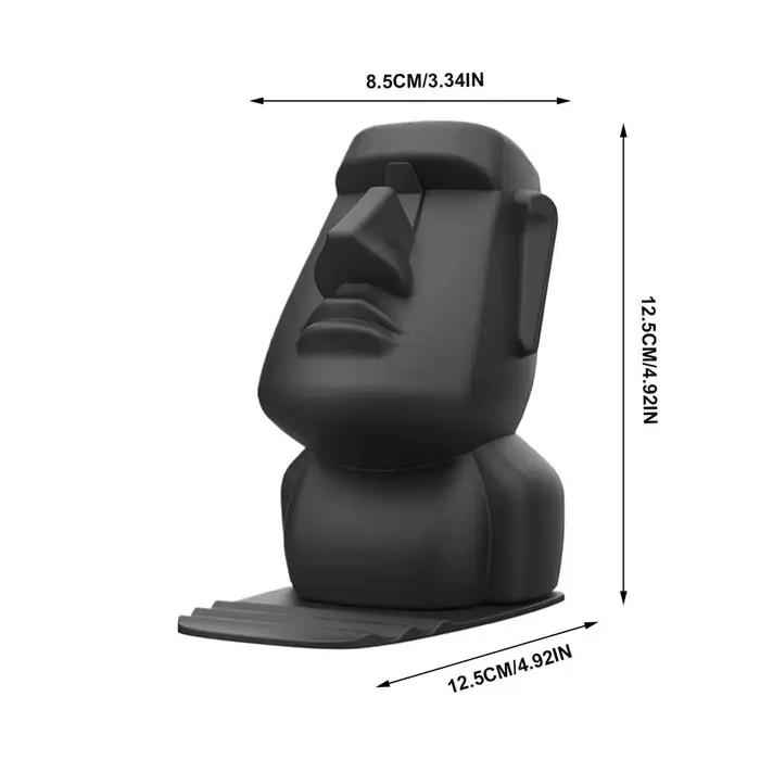 Support de téléphone créatif en forme de statue Moaï, support à lunettes, présentoir à lunettes de s