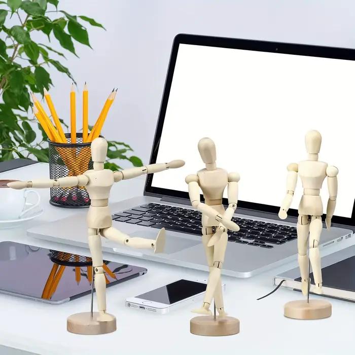 Mannequin d'artiste en bois pour la décoration de bureau à domicile