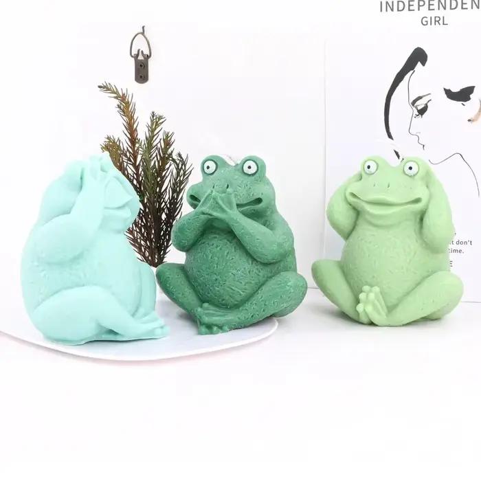 Moule en Silicone pour bougie grenouille mignonne