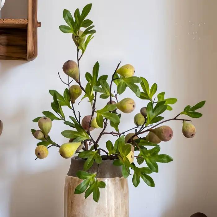 Branche de fausse figue avec fruits 33.86 pouces pour décoration de maison fête anniversaire baby showerextérieur