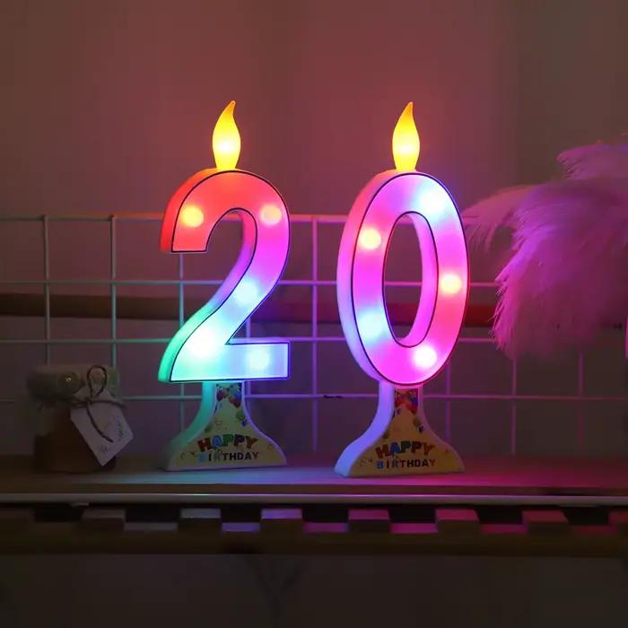 Bougie lumineuse numérique adaptée à la décoration de mariage, gâteau d'anniversaire, maison de vacances, décoration de bar