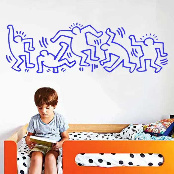 Autocollant mural en vinyle amovible, Art abstrait moderne et élégant, décor de verre pour carnet de notes, voiture, décoration de maison, chambre à coucher