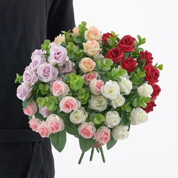 Vase de fleurs artificielles pour décoration de maison
