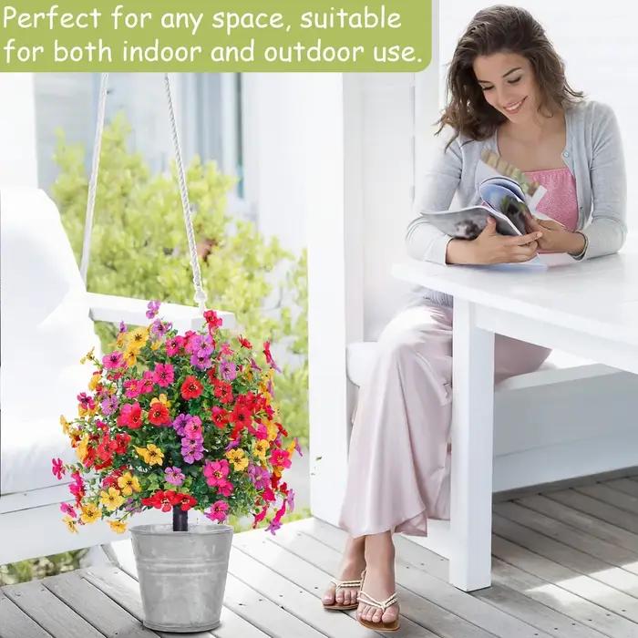 Fleurs artificielles pour la décoration intérieure et extérieure du jardin