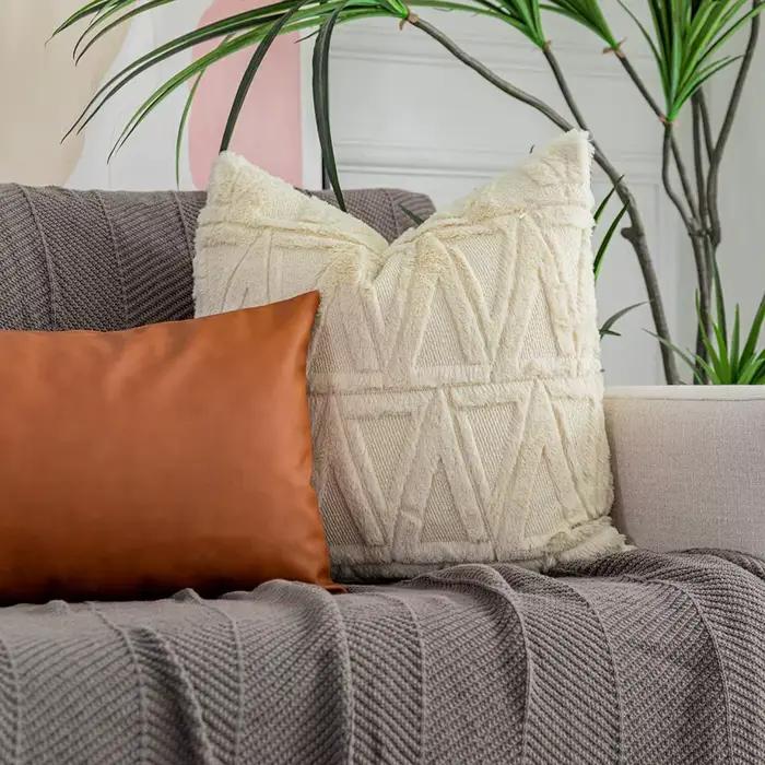 Juste de coussin nordique douce et confortable