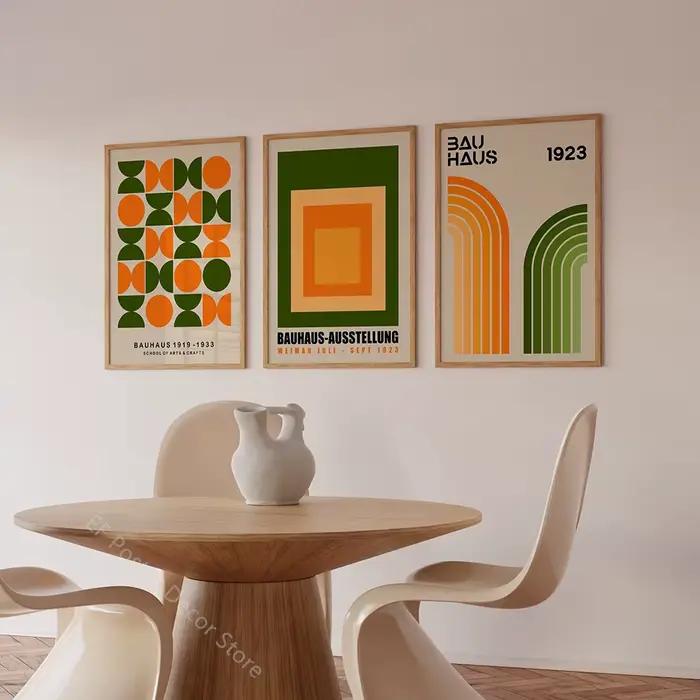 Affiche d'art géométrique Bauhaus moderniste