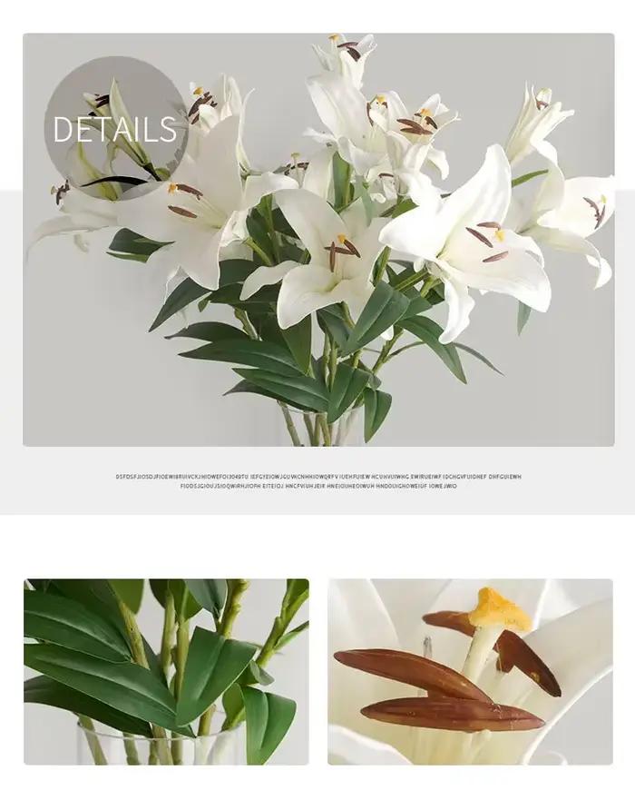 Bouquets de fleurs artificielles avec 3 grands parfums CAN ies