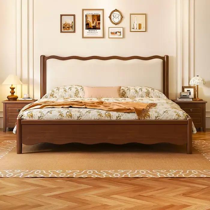 Cadre de lit multifonctionnel de luxe King Size avec tiroirs