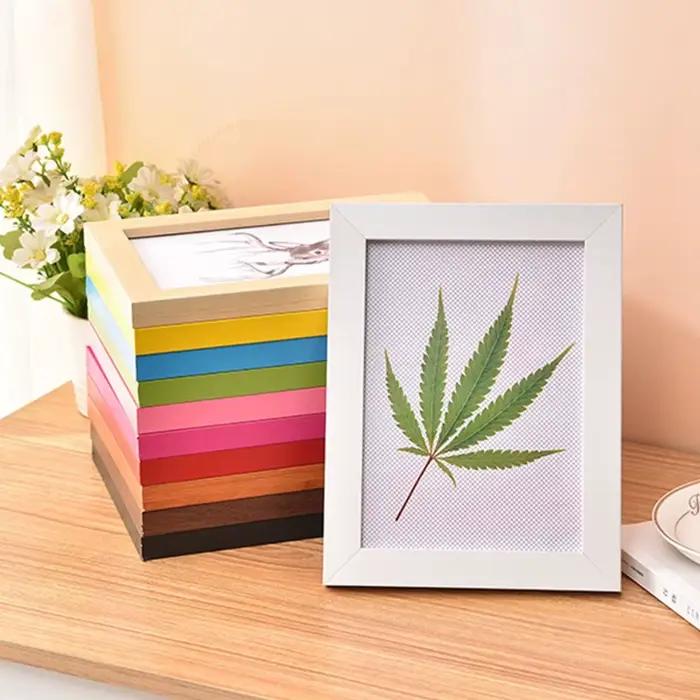 Cadre Photo coloré Simple, dessins, cadre Photo artisanal, supports d'affichage multi-tailles pour bricolage, salle