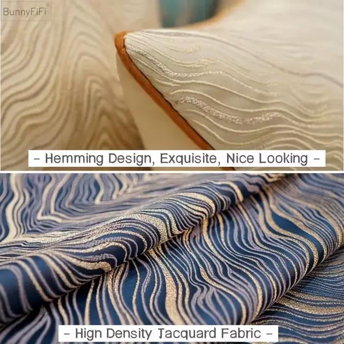 Housse de coussin de luxe en Jacquard