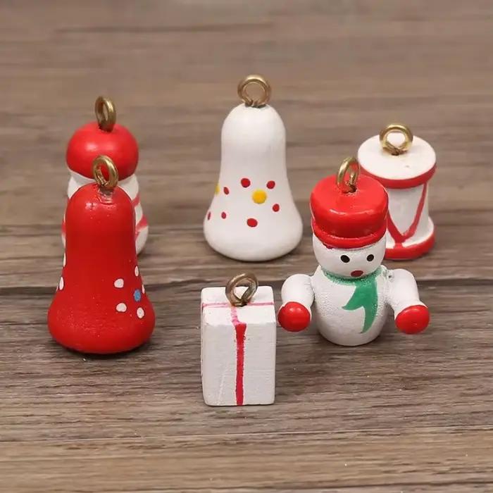 Décorations créatives en bois pour arbre de noël, 1 pièce, décoration de fête de bureau pour la maison, cadeaux du nouvel an pour enfants, artisanat de décoration pour la maison